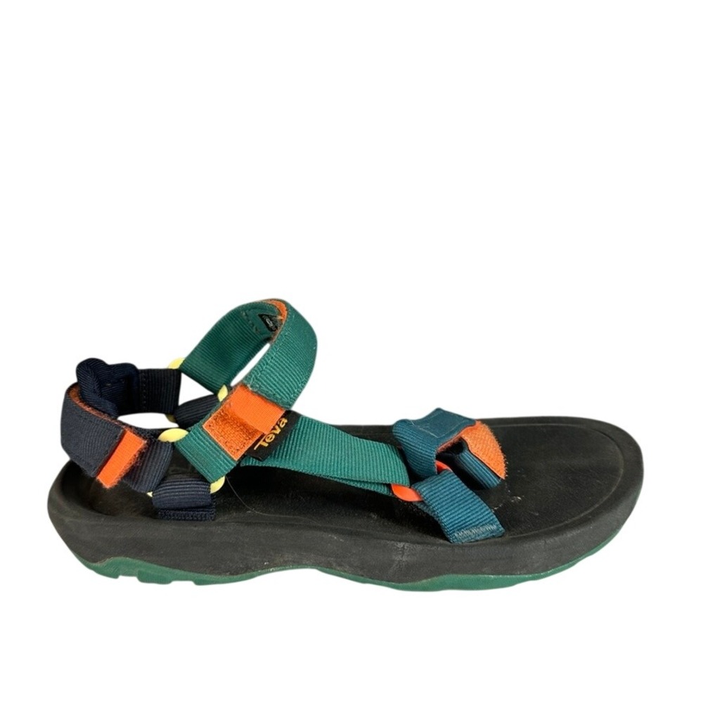 Teva Hurricane XLT2 Multi Color Sport Sandals Green Orange Navy Blue Strap Sz 3